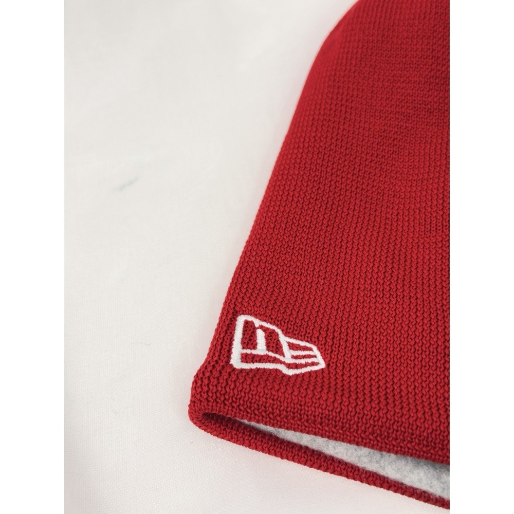 Cincinnati Reds Beanie Hat New Era Authentic Collection Red MLB OSFM Knit Cap Nw - Picture 7 of 9